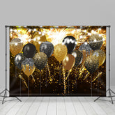 Lofaris UK Classic Glitter Balloon Shiny Happy New Year Backdrop